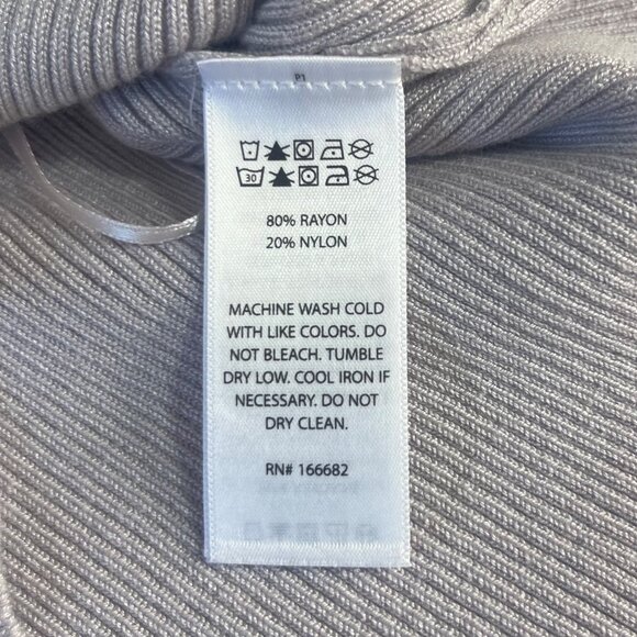 H Halston Sleeveless Sweater Ribbed Knit Womens Large Purple New - Picture 8 of 10